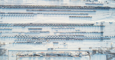 Railway cargo station