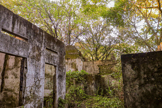 Ruinas tras la tragedia de armero 