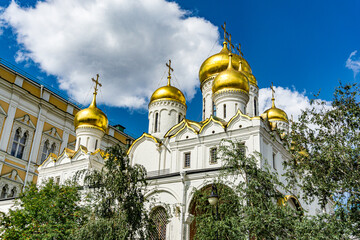 Fototapeta na wymiar Moscow Russia capital Kremlin Church temple