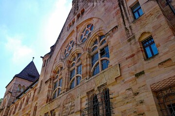 Freiburg im Breisbau Fassade in der Altstadt