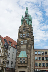Fototapeta na wymiar Stadthausturm in Münster, Westfalen