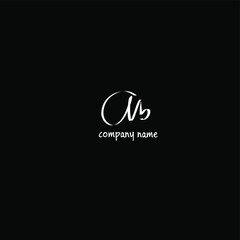 ab beauty monogram and elegant logo design