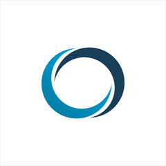 blue circle balance group logo design