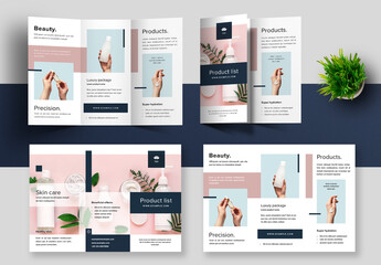 Simple and Elegant Trifold Brochure Layout