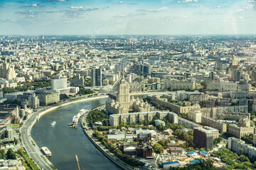 view from Moscow city Moscow Russia panorama