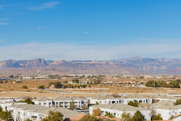 Obraz premium High angle sunny view from the South Point Casino