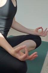 woman doing yoga