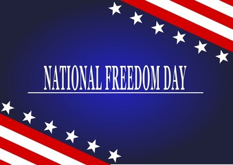 National Freedom Day. February 1. Holiday concept. Template for background
