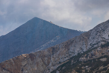 View of the cliffs of the island Folegandros, Greece.