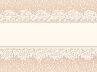 Template  frame design for greeting lace card