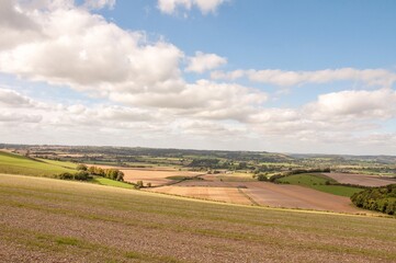 Fototapeta na wymiar Wiltshire countryside in the summertime.