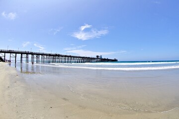 Fototapeta premium Pier am Strand von Oceanside