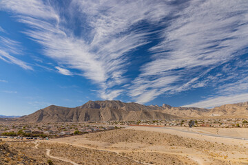 Nature landscape around the Lone Mountain