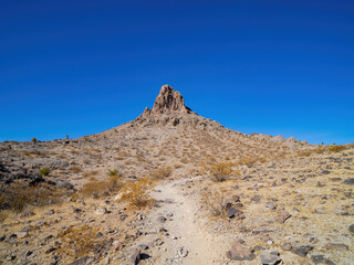 Sunny view of the beautiful landscape around Petroglyph Canyon Trail