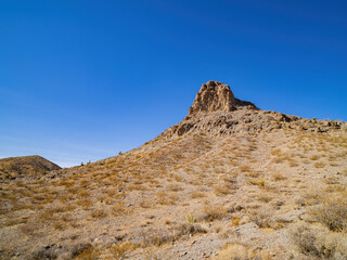 Sunny view of the beautiful landscape around Petroglyph Canyon Trail