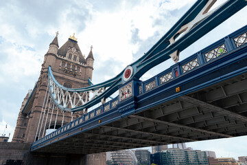 Fototapeta na wymiar Under the Tower Bridge in London