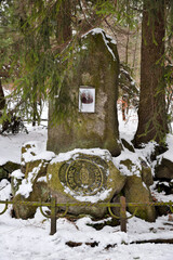Memorial stone to industrialist and inventor from Berlin Julius Karl Pinch who built Recreation...