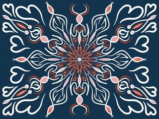 abstract ornament creative work background. Digital illustration