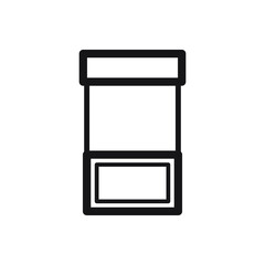 Promo stand vector icon, exhibition symbol. Modern, simple flat vector illustration for web site or mobile app