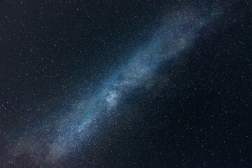 Milky way on the starry sky background.