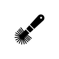 toilet brush icon vector design trendy