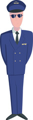 aircraft pilot vector illustration isolated