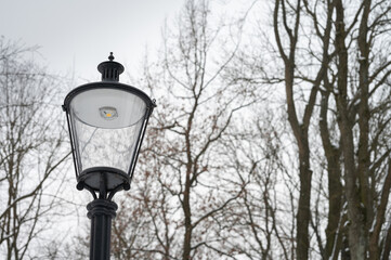 Fototapeta na wymiar Led lamp in the park