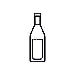 Wine vector illustration icon set. Included the icons as red wine, white wine, glasses, sommelier, tasting, ferment and more.