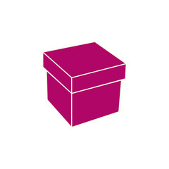 Box icon or logo in modern line style. High quality black outline pictogram for web site design and mobile apps. Vector illustration on a white background.