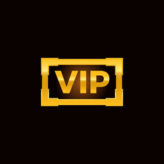 Vip label icon vector illustration