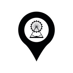 Map pin icon vector. Map marker vector
