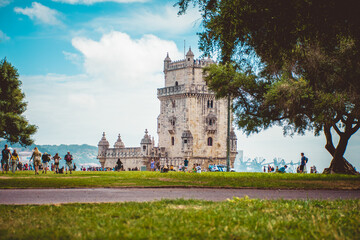 Obraz premium travel to portugal. outstanding places to walk the streets of Lisbon. beautiful architecture