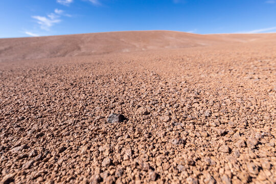 Chondrite Meteorite, a piece of rock formed in outer space in the early stages of Solar System as asteroids. This meteorite comes from a meteorite fall impacting the Earth at Atacama Desert