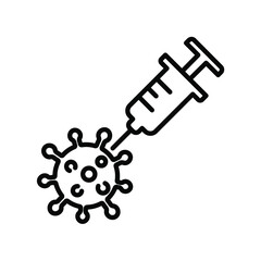 Illustration Vector graphic of vaccine icon