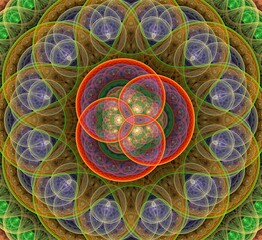 Abstract fractal pattern and shape