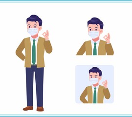 Young man with a tie