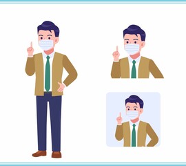 Young man with a tie