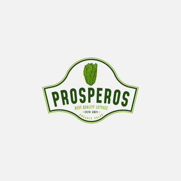Lettuce Vintage Logo Design Inspiration For Salad Food Business Or  Vegetables Shop