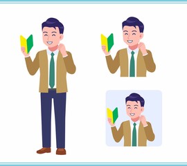 Young man with a tie