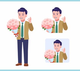 Young man with a tie