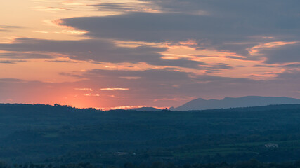 Colored Sky in Nature