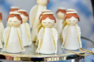 christmas angels , table christmas decoration , themed sweets, angels sweets