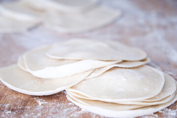 Rolled dumpling skin