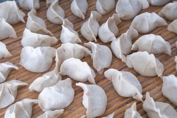 White dumplings made in Chinese festivals
