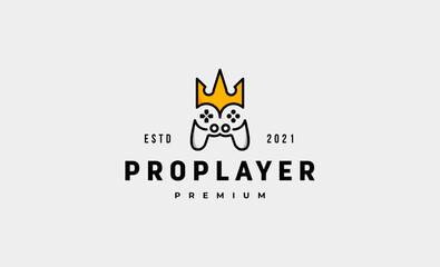 gamepad king logo vector design illustration © Vectoryzen