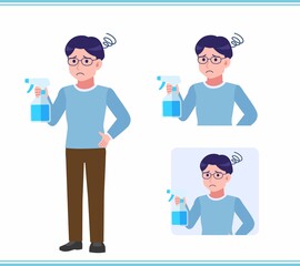 Young man with glasses