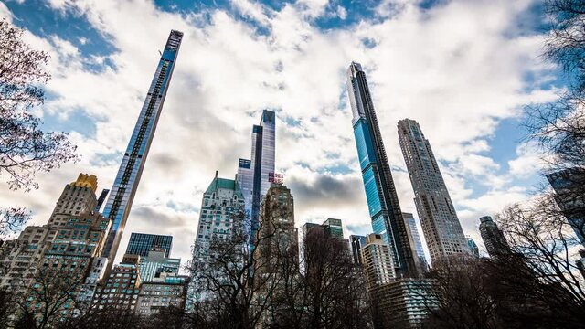 Central Park South Skyline New York City Time-Lapse