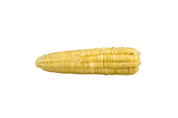 Yellow corn Isolated on white background.