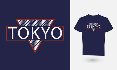 Vector illustration of text graphics, TOKYO. suitable for the design of t-shirts, shirts, hoodies, etc.