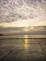 Sunrise and low tide at Phuket bay